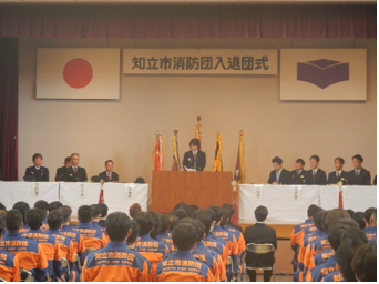 市長あいさつの様子