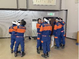 応急手当訓練の様子